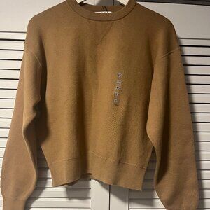 Uniqlo:C Smooth Cotton Crew Neck Beige Sweater XS